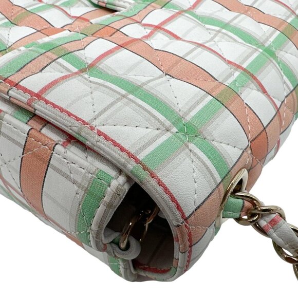 Chanel Classic Rectangular Flap Mini Leather Crossbody Bag White - Picture 6 of 11